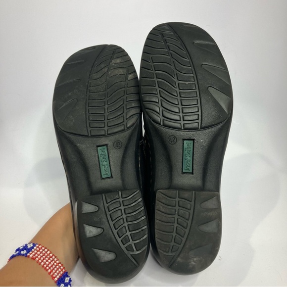 Josef Seibel black leather shoes women’s size 42 / 11 boho minimalist casual - Picture 7 of 9